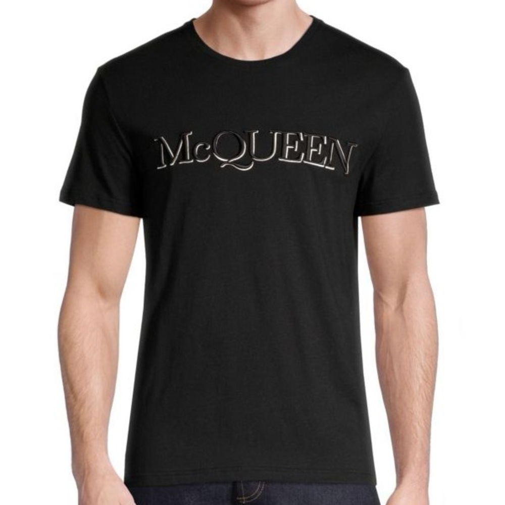 ALEXANDER MCQUEEN Logo Embroidery Cotton Tee